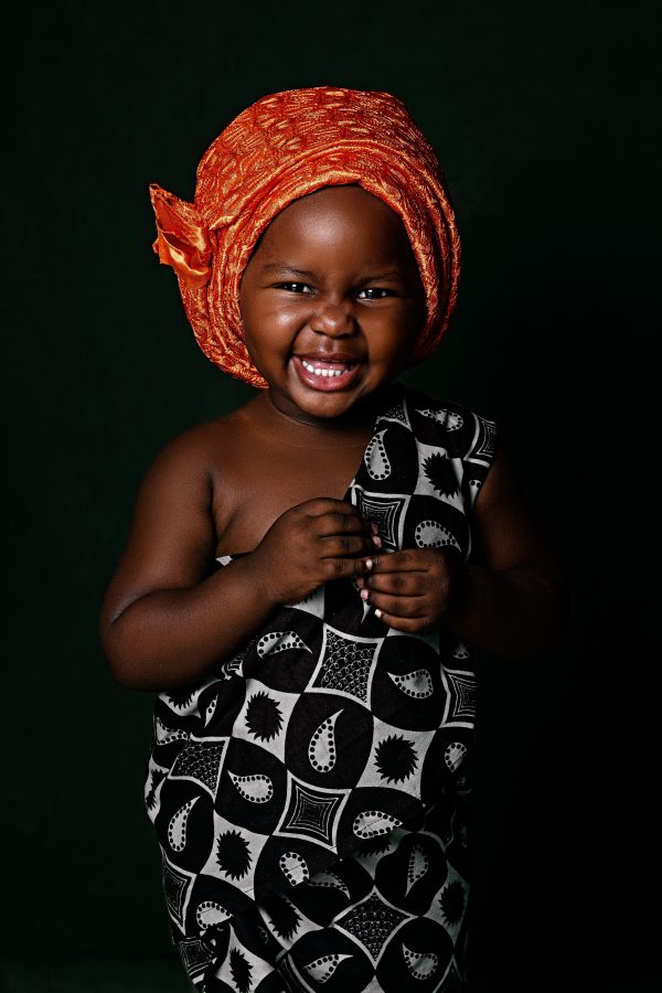 Child in African clothing
