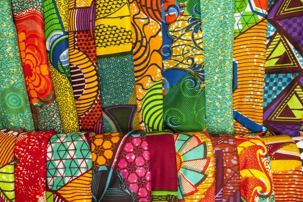 African Wax prints hanging